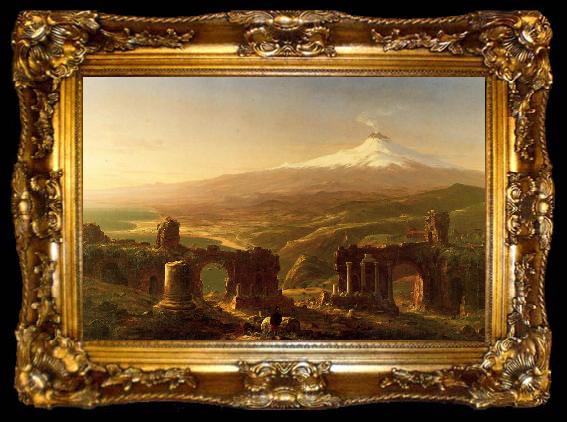 framed  Thomas Cole Mount Etna from Taormina, ta009-2